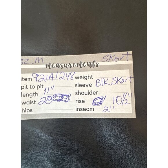 2/$30 ZARA Medium Faux Leather Black Skort - Picture 4 of 9